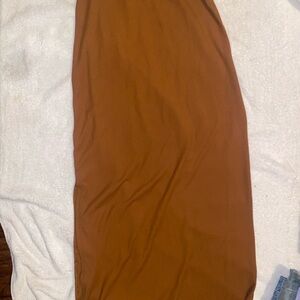 Brown Midi Skirt